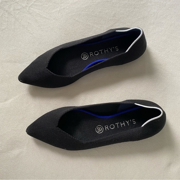 Rothy’s The Point In Black Size 8.5 - Picture 2 of 6